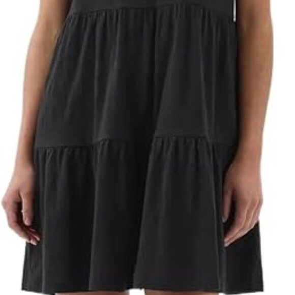GAP ForeverSoft Black Relaxed Tiered Mini Dress/NWT/S - Picture 3 of 10
